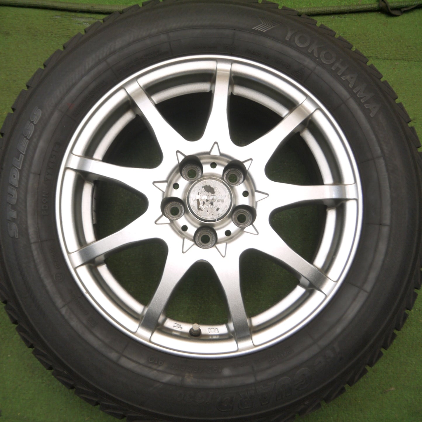 *送料無料* バリ溝！8.5分★プリウス等 195/65R15 スタッドレス ヨコハマ アイスガード iG30 ZACK Sport-9 MONZA ザック PCD100/5H★4040214Hス