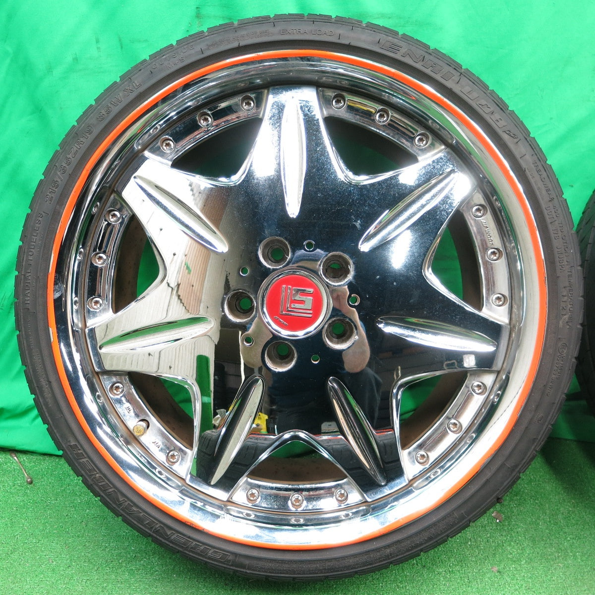 *送料無料* 4本価格！21年★WORK LS207 215/35R19 225/35R19 グリンランダー ENRI U08 VINMAX ACTIVE V02 ワーク PCD114.3/5H★4042306ナノ