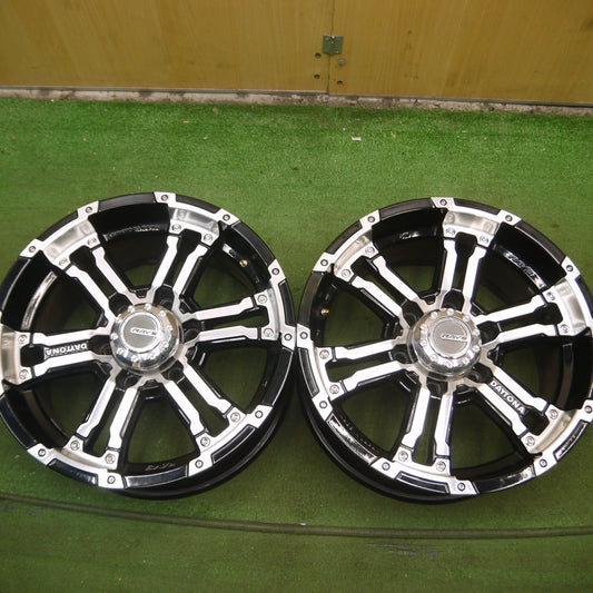 *送料無料* キレイ★RAYS DAYTONA FDX レイズ デイトナ 17インチ ホイール 17×8J PCD139.7/6H プラド ハイラックス等★4061204Hホ