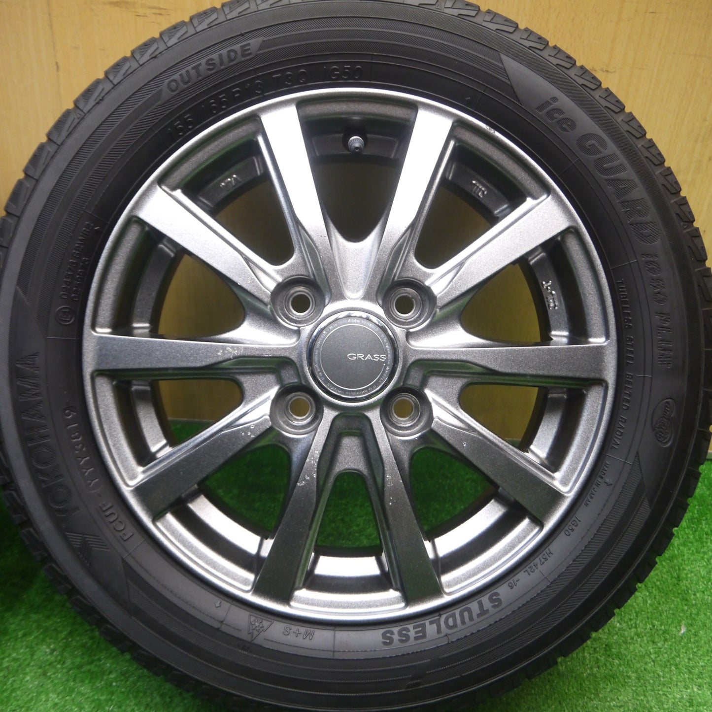 [送料無料] 4本価格★スタッドレス 155/65R13 ヨコハマ アイスガード iG50 プラス GRASS グラス 13インチ PCD100/4H★4100802Hス