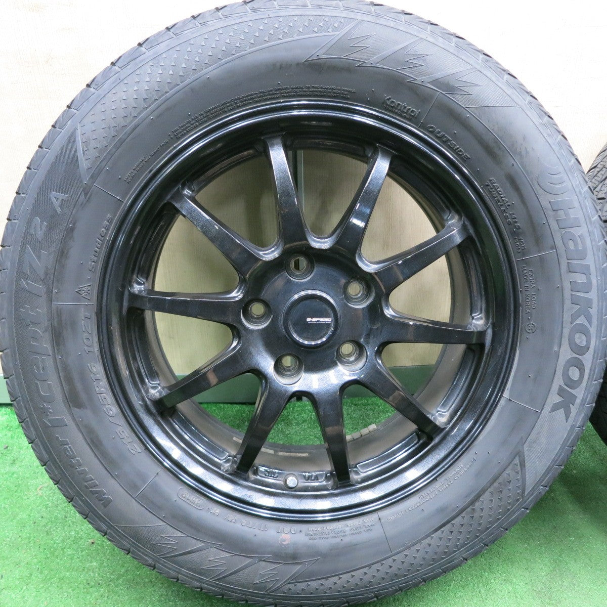 *送料無料* 4本価格★スタッドレス G-SPEED 215/65R16 ハンコック ウインター アイセプト IZ2A Gスピード 16インチ PCD114.3/5H★4052707HAス