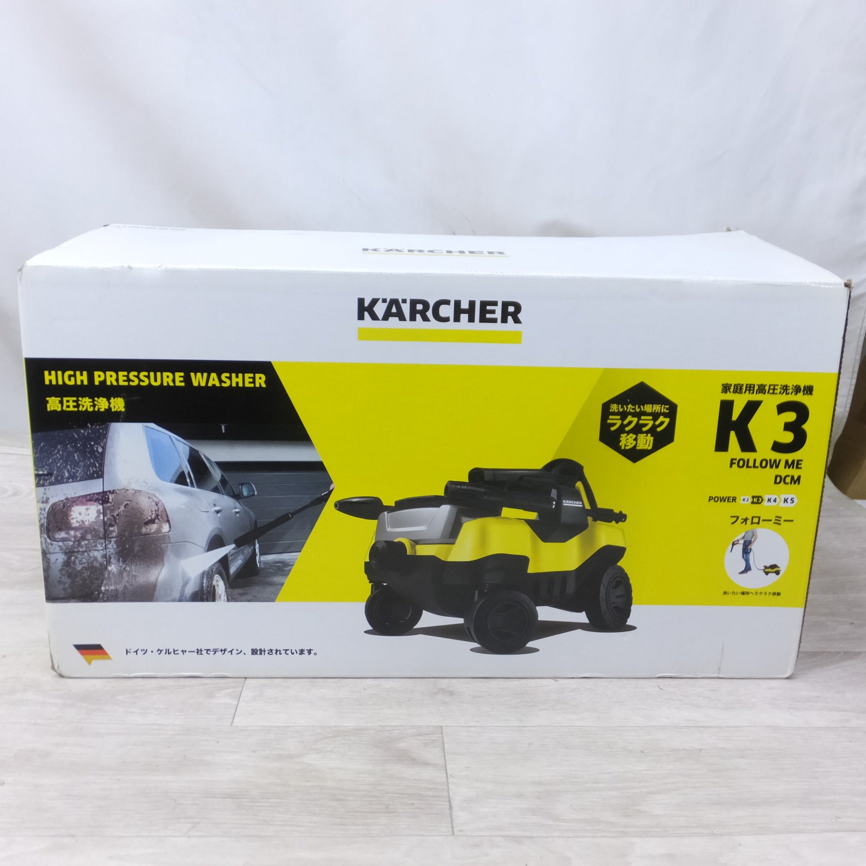 [送料無料] 美品◆ケルヒャー 家庭用 高圧 洗浄機 K3 Follow Me DCM 1.601-992.0 100V 50 / 60HZ ホース長  5m◆