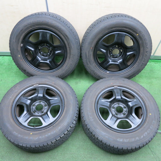 *送料無料* バリ溝！9.5分★ジープ レネゲード 純正 スチール MOPER 215/65R16 スタッドレス グッドイヤー アイスナビ SUV PCD110/5H★4051905HAス