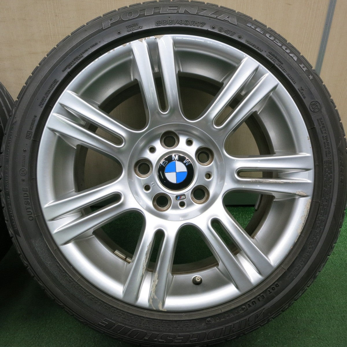 *送料無料* 4本価格★BMW 3シリーズ E90 Mスポーツ 純正 225/45R17 255/40R17 ブリヂストン ポテンザ RE050A2 RSC PCD120/5H★4042702HAノ