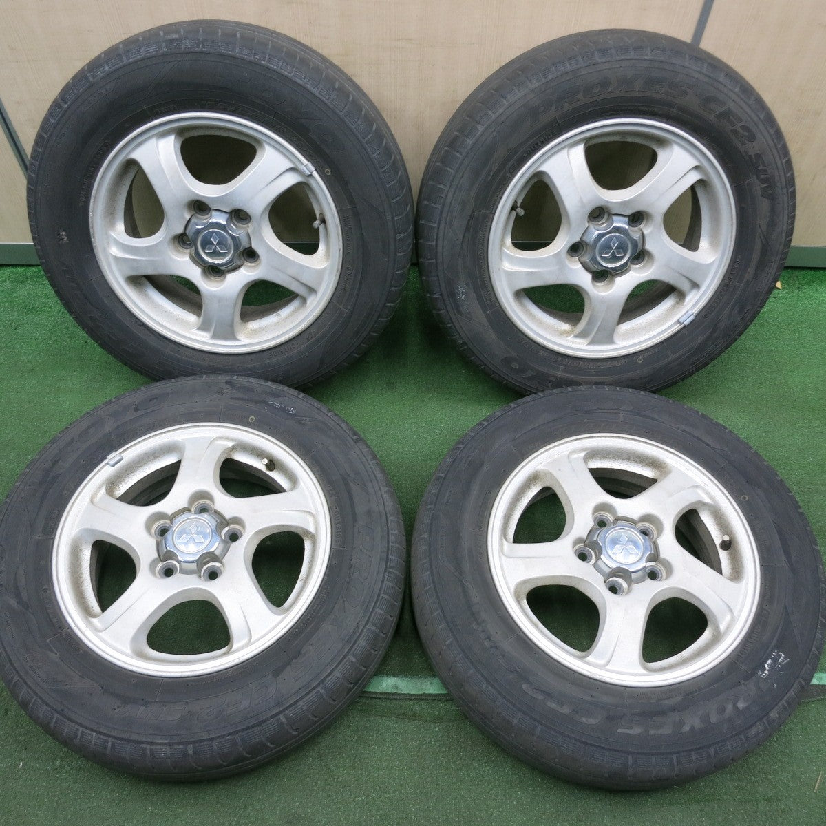 *送料無料* 4本価格★三菱 パジェロミニ 純正 175/80R15 トーヨー プロクセス CF2 SUV 15インチ PCD114.3/5H★4051002HAノ