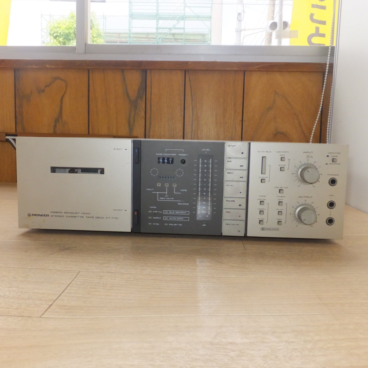 [送料無料] 現状品★パイオニア Pioneer ステレオカセットテープデッキ STEREO CASSETTE TAPE DECK CT-770　AC100Volts 50/60Hz★