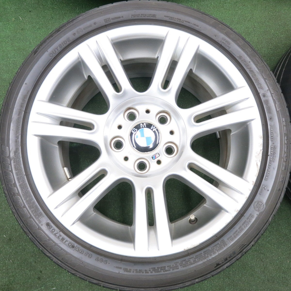 *送料無料* 4本価格★BMW 3シリーズ E90 Mスポーツ 純正 225/45R17 255/40R17 ブリヂストン ポテンザ RE050A2 RSC PCD120/5H★4042702HAノ