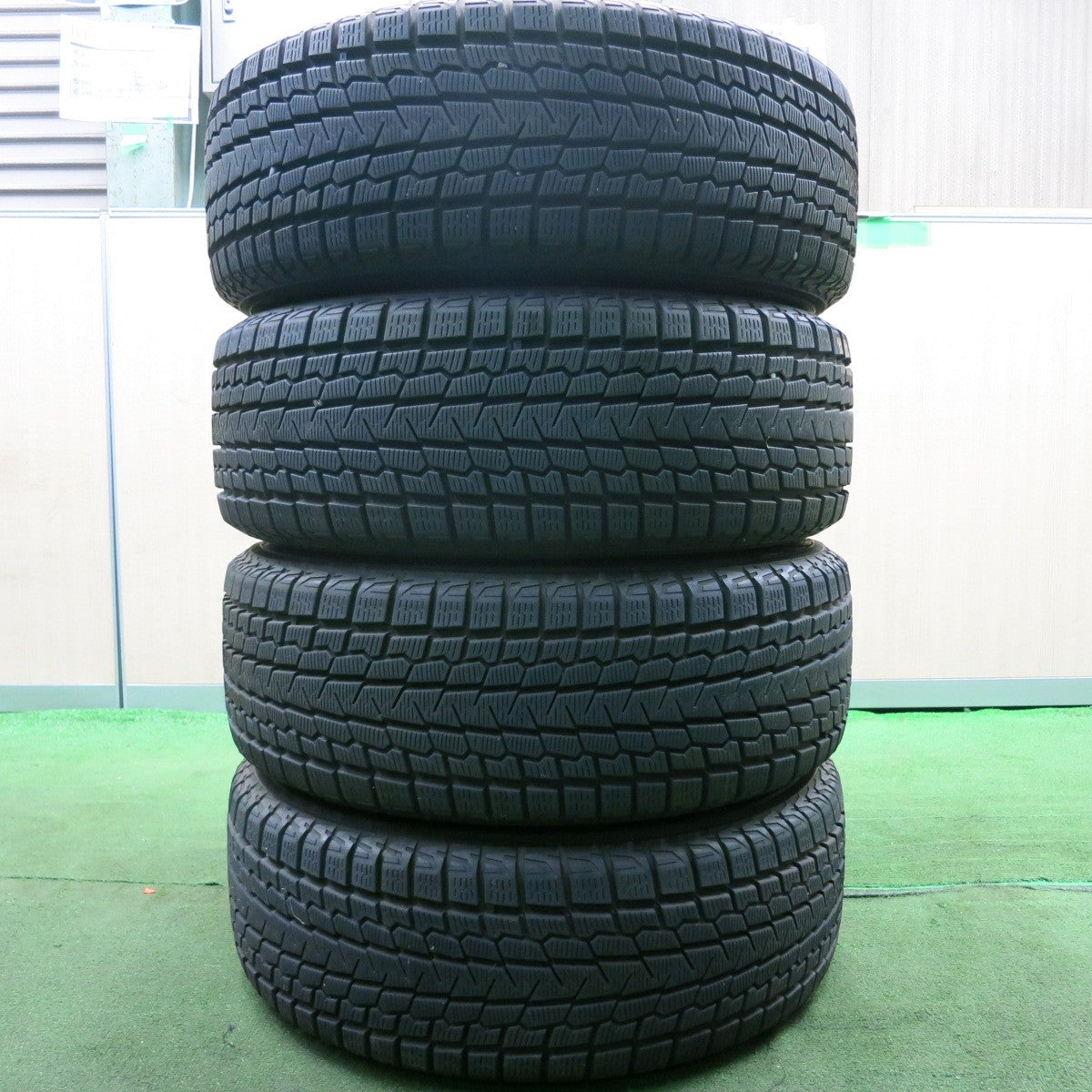 *送料無料* バリ溝！9.5分★AME CIRCLAR 235/60R18 スタッドレス ヨコハマ アイスガード G075 18インチ PCD114.3/5H★4052203HAス