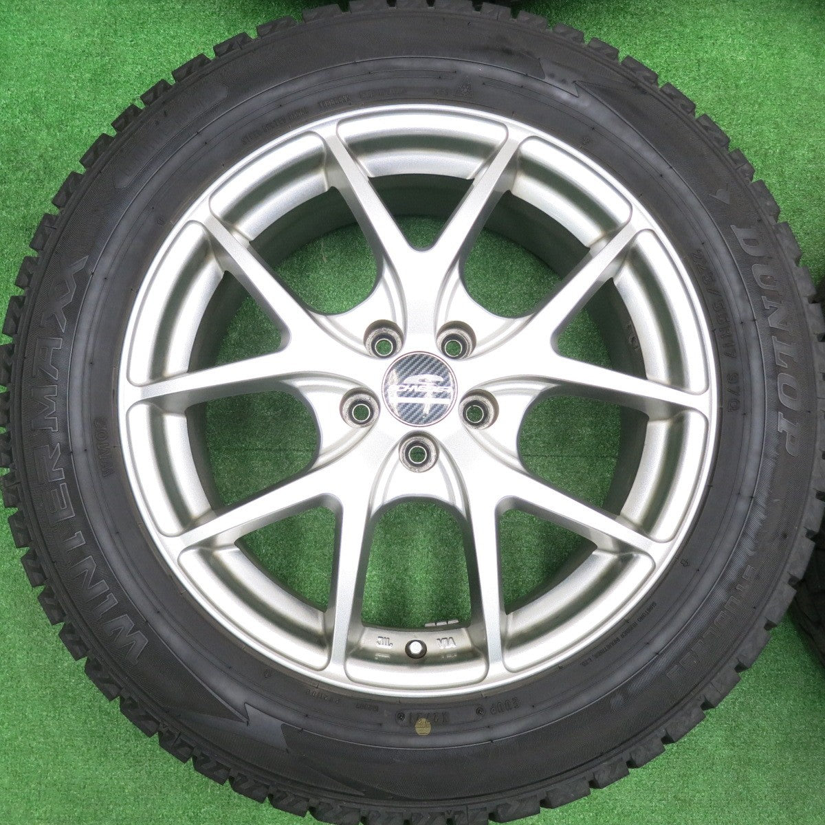 [送料無料] バリ溝！21年！9.5分★XV 等 225/55R17 スタッドレス ダンロップ ウインターマックス WM02 SCHNEIDER シュナイダー PCD100/5H★4100201HAス