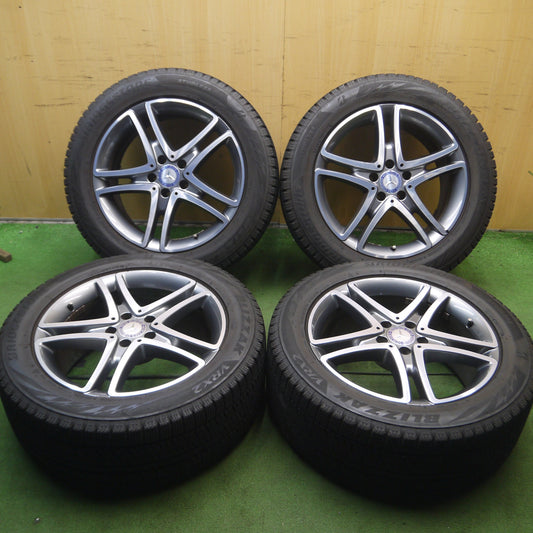 *送料無料* バリ溝！キレイ！9分★ベンツ Sクラス W222 純正 245/50R18 スタッドレス ブリヂストン ブリザック VRX2 18インチ PCD112/5H★4060410Hス