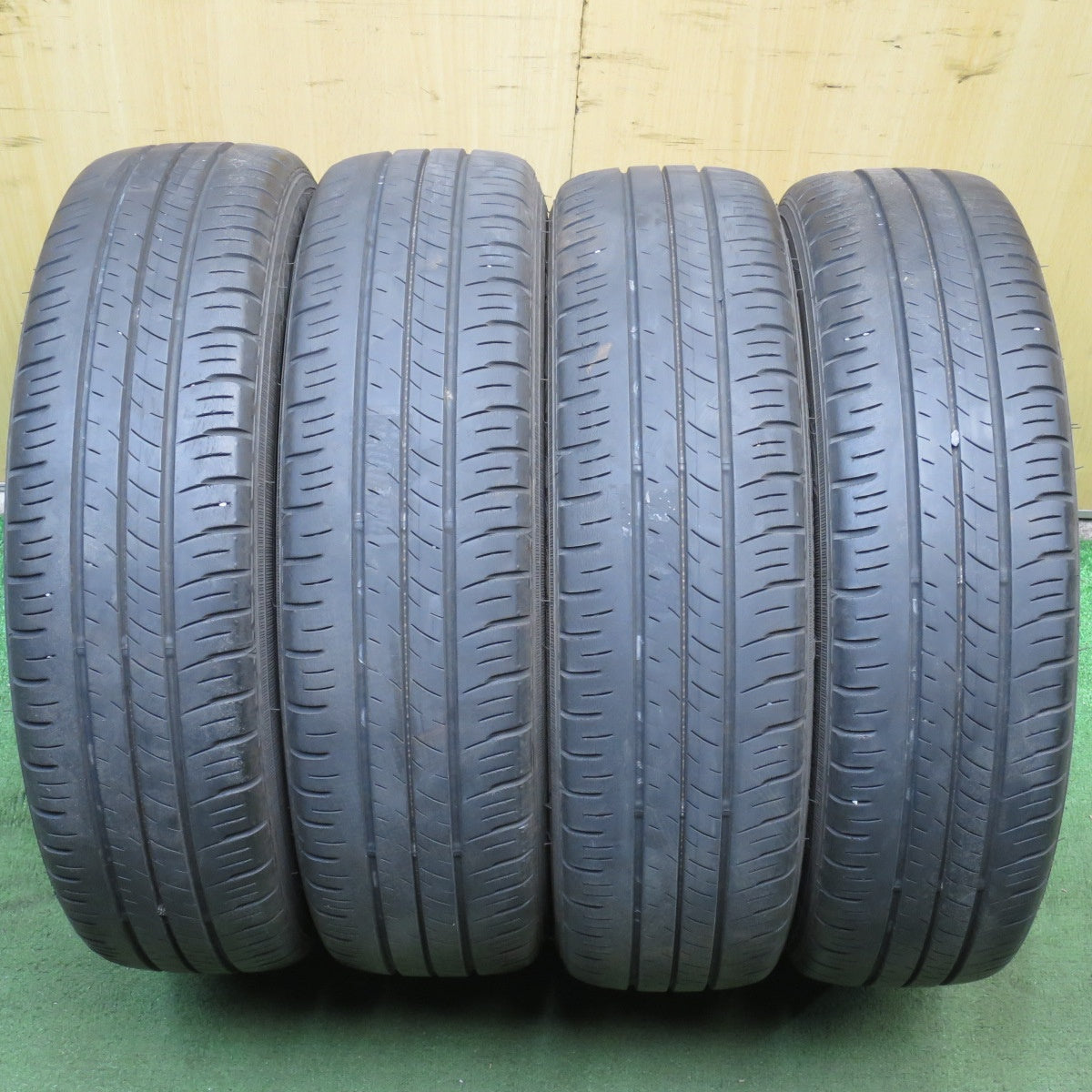 *送料無料* 4本価格★スズキ ハスラー 純正 165/60R15 ダンロップ エナセーブ EC300+ 15インチ PCD100/4H★4041601クノ