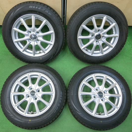 *送料無料* バリ溝！キレイ！9分★スタッドレス 165/70R14 ブリヂストン ブリザック VRX ECO FORME エコフォルム PCD100/4H★4042916イス