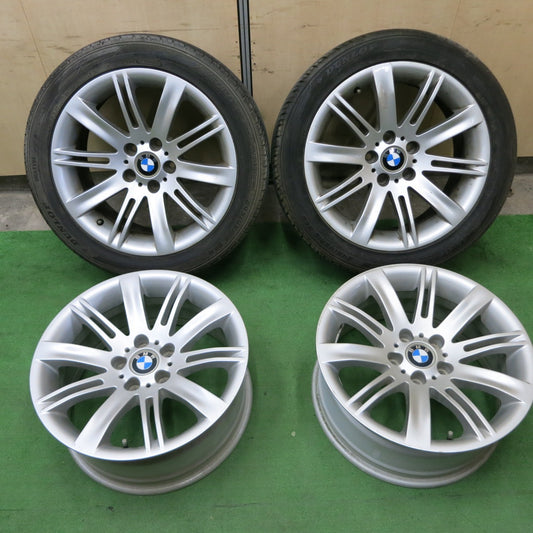 *送料無料* バリ溝！8.5分★BMW E63 E64 6シリーズ 純正 245/45R18 ダンロップ VEURO VE302 18インチ PCD120/5H★4091401ナノ