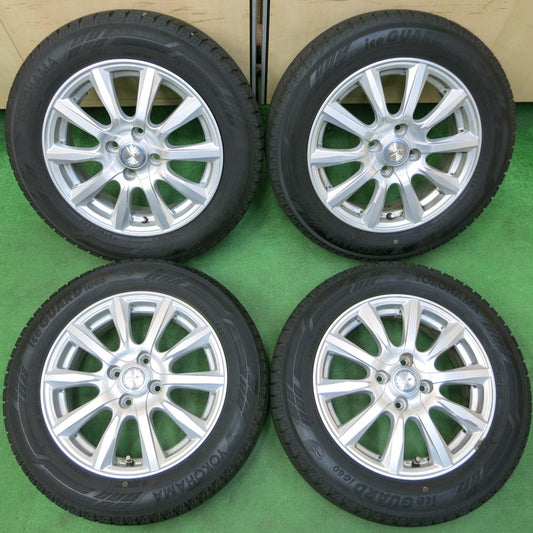 *送料無料* バリ溝！8.5分★スタッドレス 175/65R15 ヨコハマ アイスガード iG60 JOKER weds ジョーカー 15インチ PCD100/4H★4051613イス