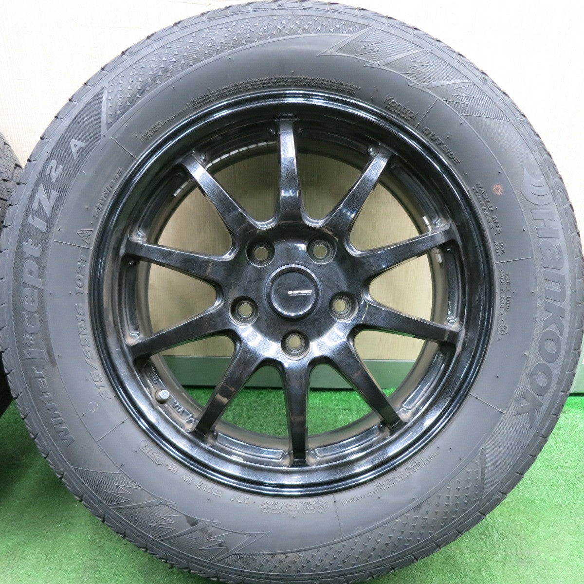 *送料無料* 4本価格★スタッドレス G-SPEED 215/65R16 ハンコック ウインター アイセプト IZ2A Gスピード 16インチ PCD114.3/5H★4052707HAス