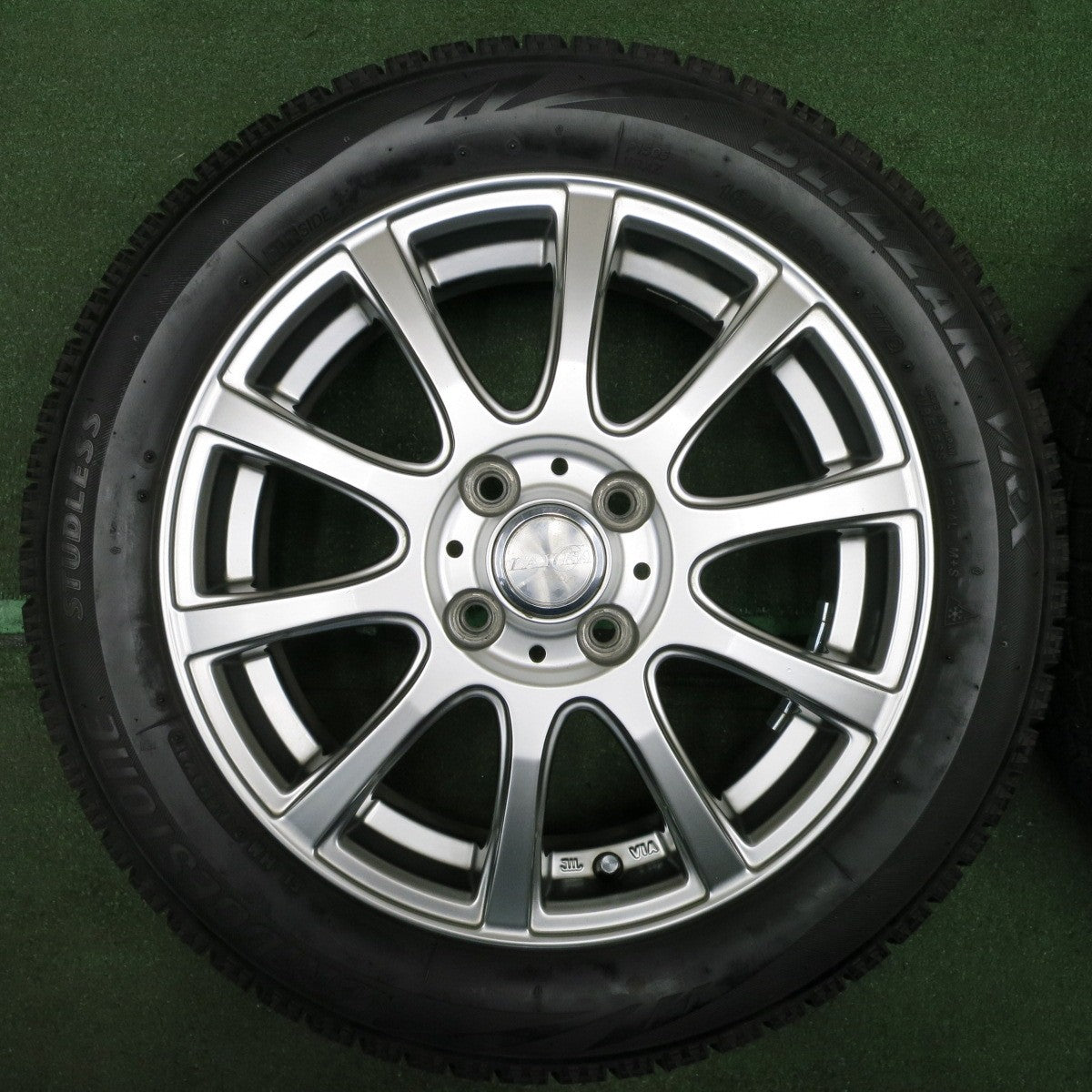 *送料無料* 超バリ溝！21年！ほぼ10分★スタッドレス 165/60R15 ブリヂストン ブリザック VRX LAYCEA レイシア 15インチ PCD100/4H★4032402NJス