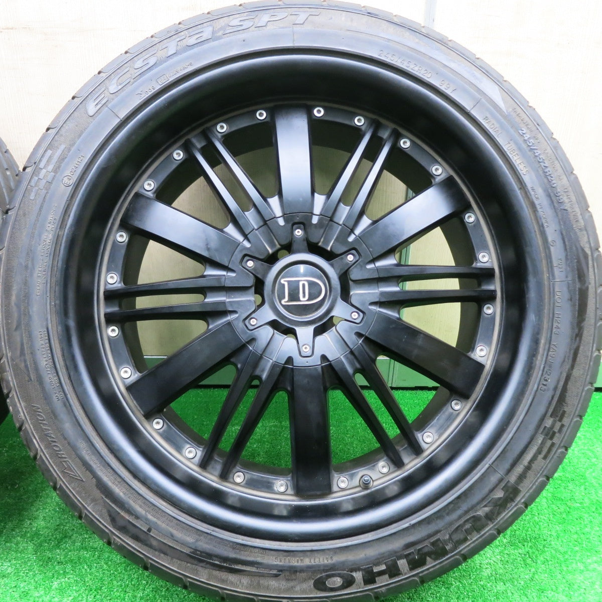 *送料無料* バリ溝！9.5分★DeMODA CONCEPT ABSOLUTE 245/45R20 クムホ エクスタ SPT ディモーダ コンセプト アブソリュート PCD114.3/5H★4072801HAノ