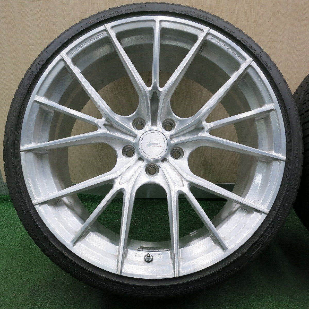 *送料無料* バリ溝！21年！キレイ！9分★F ZERO FZ-1 FORGED 235/35R20 ファルケン アゼニス FK510 Fゼロ 20インチ PCD114.3/5H★4070302NJノ