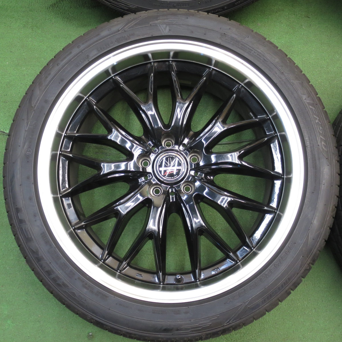 *送料無料* バリ溝！20年！9.5分★LOXARNY MULTI FORCHETTAⅡ 245/45R20 ファルケン アゼニス FK510 ロクサーニ PCD114.3/5H★4040602クノ