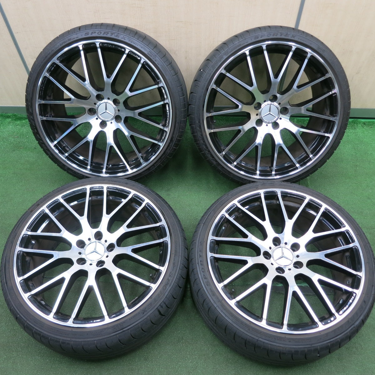 *送料無料* キレイ！22年★ベンツ AMG タイプ 235/35R19 265/30R19 トライアングル SPORTEX TSH11 社外 アルミ 19インチ PCD112/5H★4070905HAノ