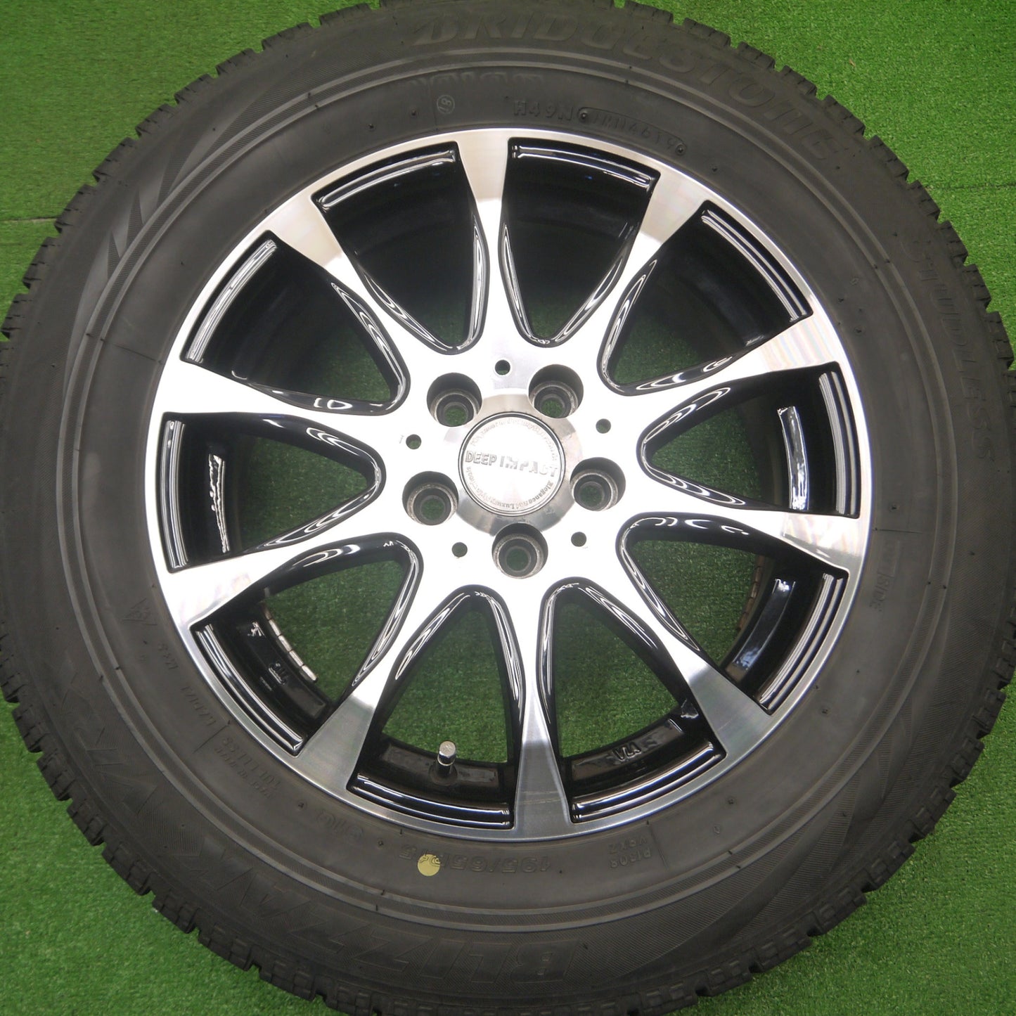 [送料無料] 4本価格★プリウス等 195/65R15 スタッドレス ブリヂストン ブリザック VRX DEEP IMPACT WZ-8 ディープインパクト PCD100/5H★4100203Hス