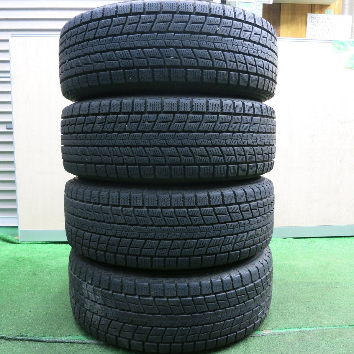 *送料無料* バリ溝！9分★スバル フォレスター 純正 225/60R17 スタッドレス ダンロップ ウインターマックス SJ8 17インチ  PCD100/5H★4051706HAス