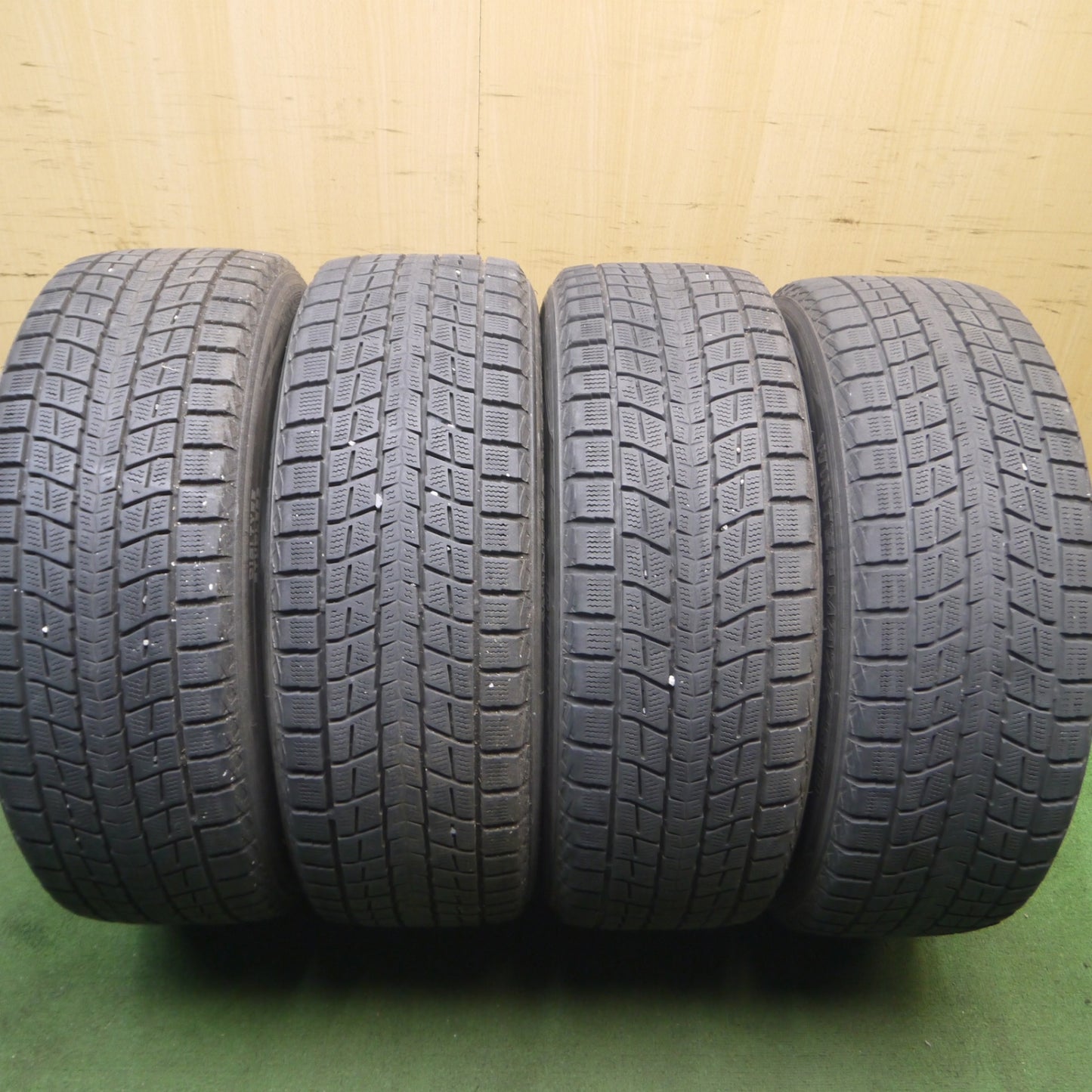 *送料無料* バリ溝！綺麗！9分★日産 T32 エクストレイル 純正 225/55R18 スタッドレス ダンロップ ウインターマックス SJ8 PCD114.3/5H★4061406Hス