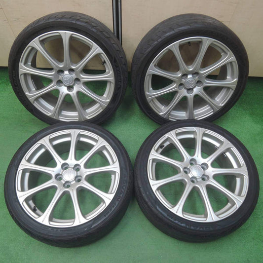 *送料無料* 4本価格★トヨタ アベンシス 純正 225/40R18 ヨコハマ アドバン FLEVA 18インチ PCD100/5H★4011705SYノ