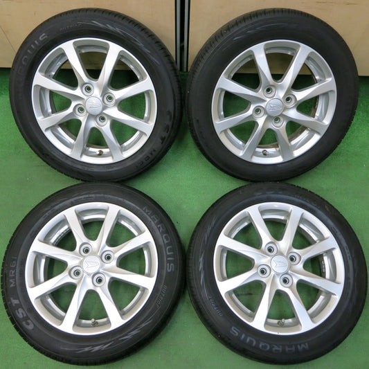 *送料無料* バリ溝！21年！9分★ダイハツ LA100S ムーヴ カスタム 純正 155/65R14 マーキス CST MR61 14インチ PCD100/4H★4050610イノ