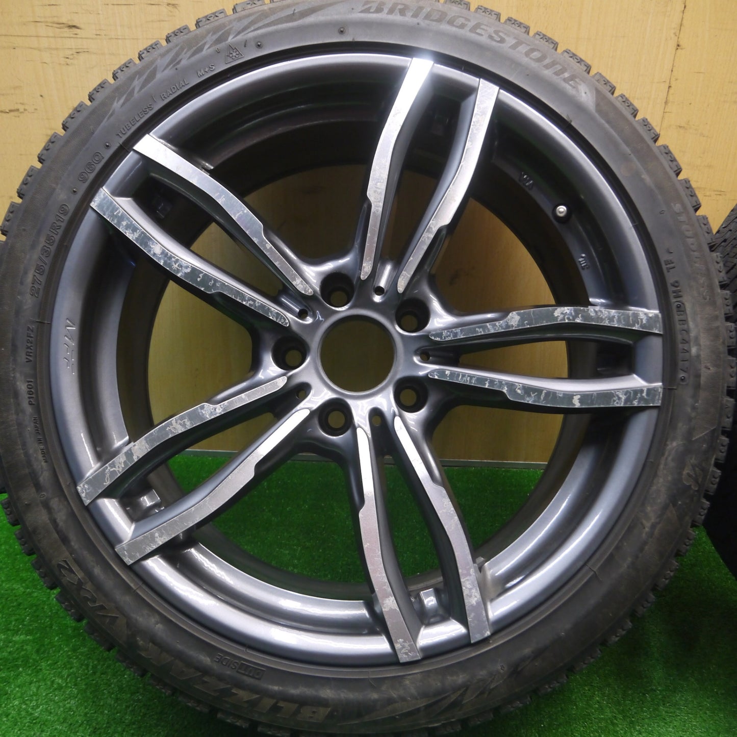 *送料無料* 4本価格★BMW 等 MAK LUFT FF MFF 245/40R19 275/35R19 スタッドレス ブリヂストン ブリザック VRX2 PCD120/5H★4090904Hス