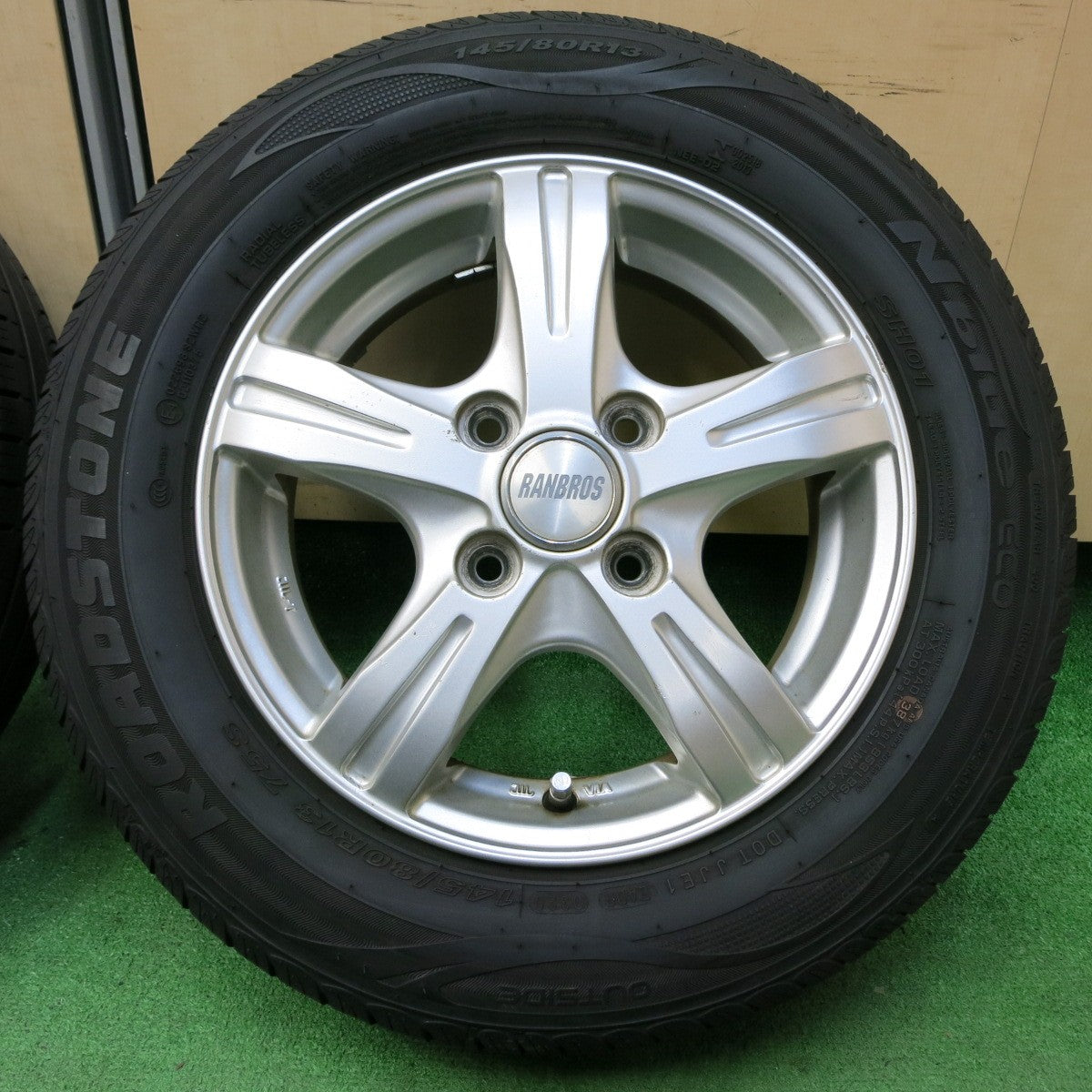 *送料無料* 4本価格！20年★145/80R13 ロードストーン N'blue ECO SH01 RANBROS ランブロス 13インチ PCD100/4H★4050212イノ