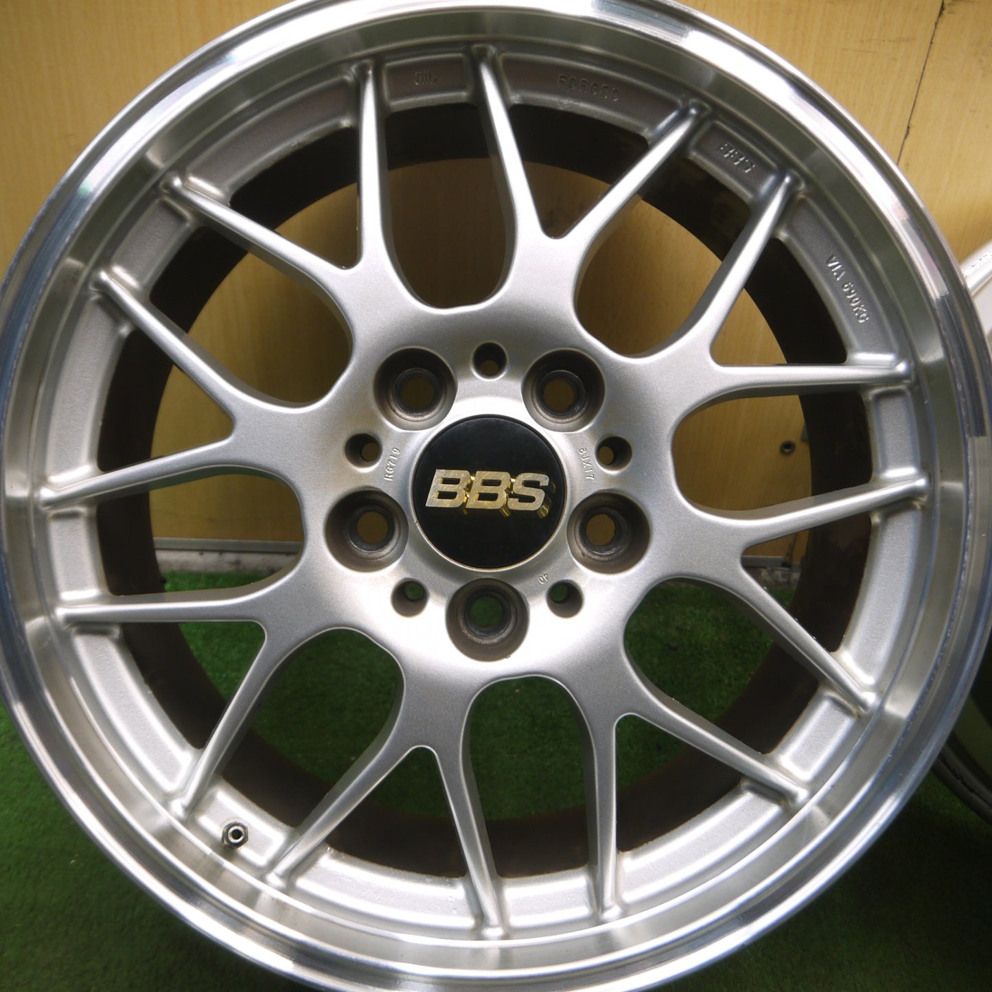 *送料無料* キレイ★BMW 等 BBS RG719 ホイール 17インチ 17×8J PCD120/5H★4061207Hホ