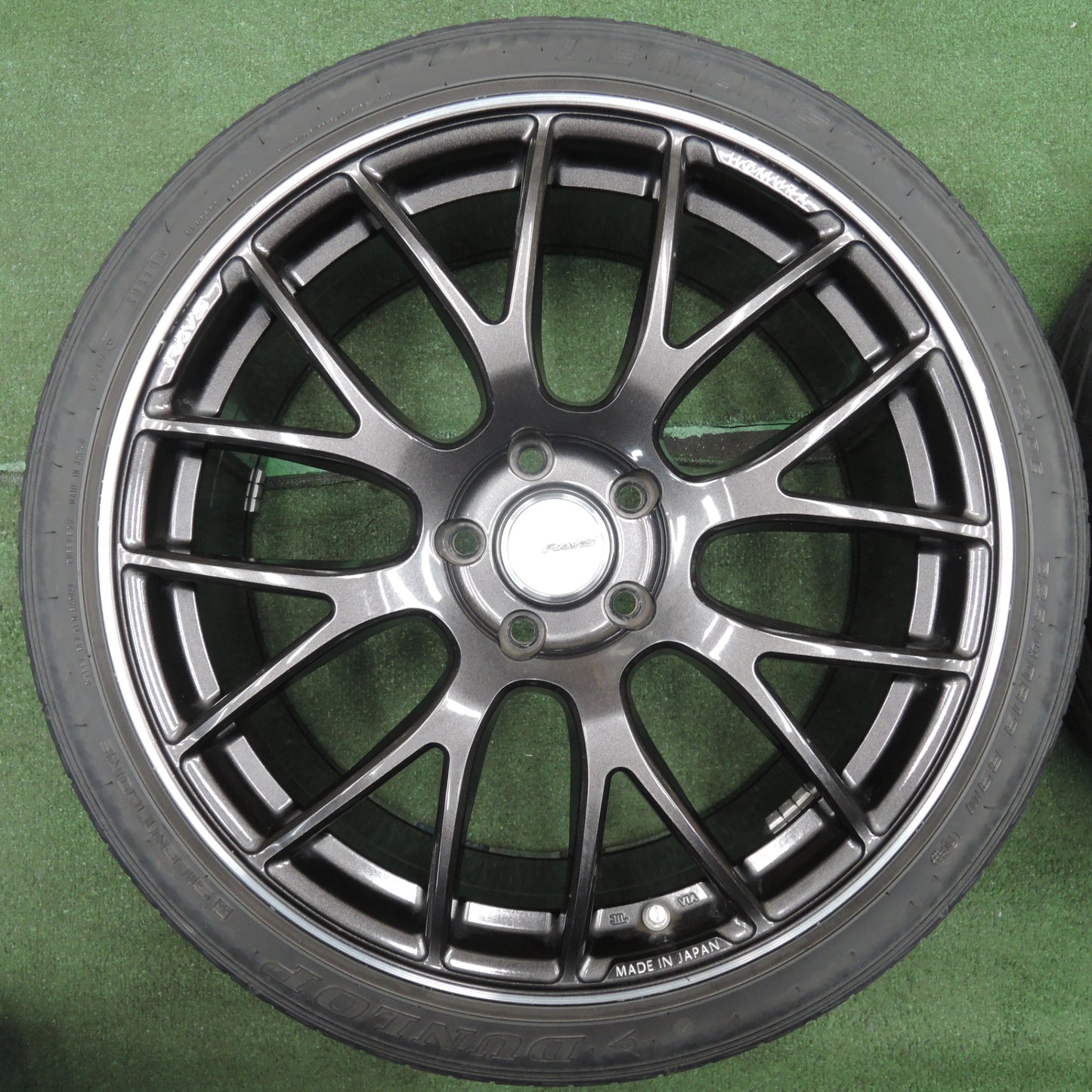 *送料無料* 4本価格★RAYS HOMURA 2×8 GTS 225/40R19 ダンロップ ルマンV 19インチ レイズ ホムラ PCD114.3/5H★4022310NJノ