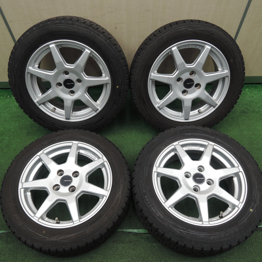 *送料無料*キレイ★ルノートゥインゴ 等 TECMAG 165/65R15 185/60R15 スタッドレス ダンロップ ウインターマックス WM01 テクマグ 15インチ PCD100/4H★3120204HAス