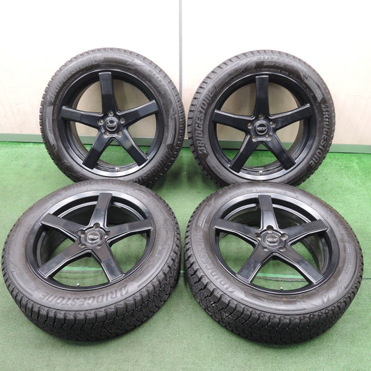 *送料無料*超バリ溝！21年！キレイ！9.5分以上★スタッドレス 225/55R19 ブリヂストン ブリザック DM-V3 BAHNS TECH BLEST 19インチ PCD114.3/5H★3122908NJス