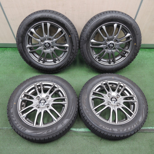 *送料無料* バリ溝！22年！キレイ！9.5分以上★スタッドレス 155/65R14 ブリヂストン ブリザック VRX2 VELVA ヴェルヴァ 14インチ PCD100/4H★4030507TNス