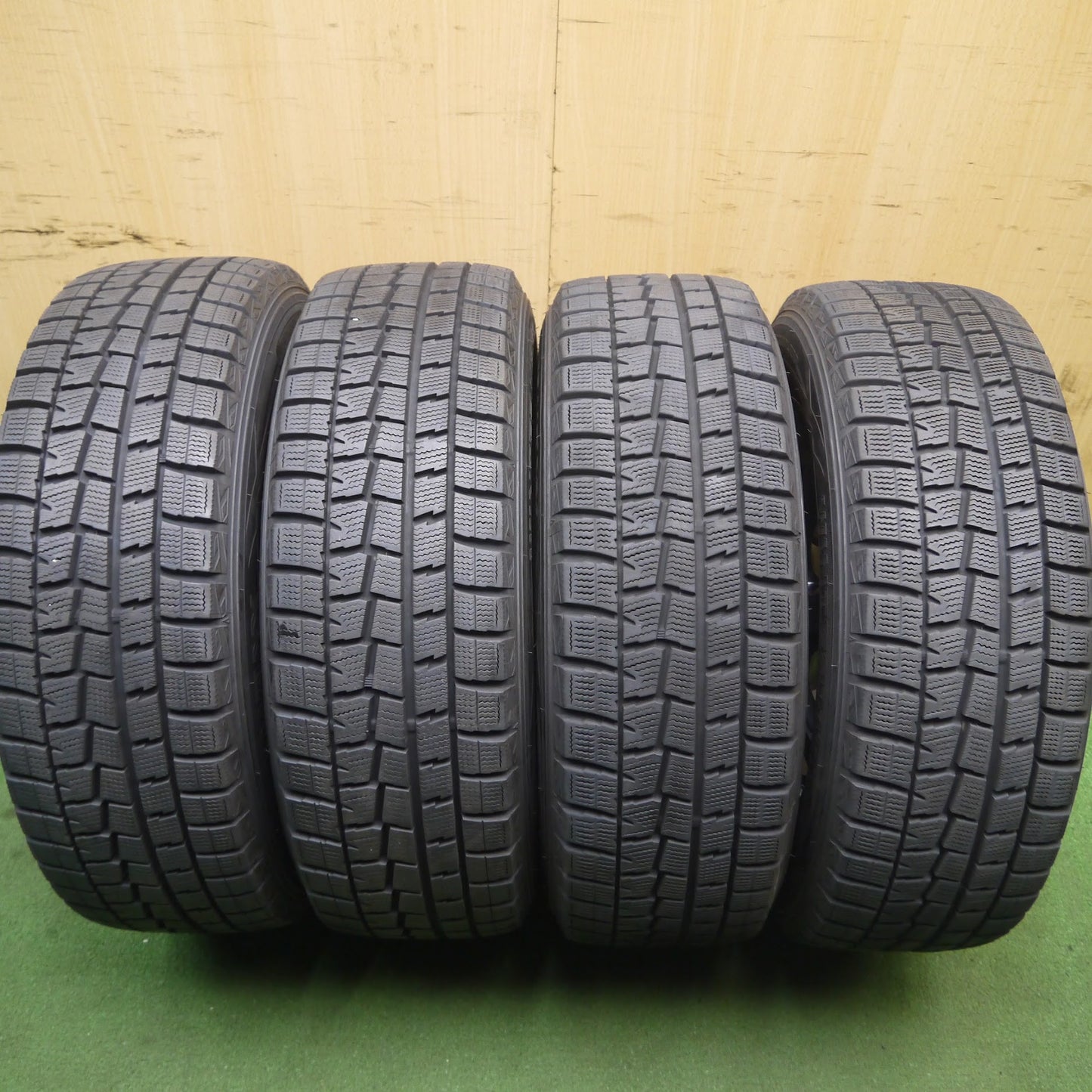 [送料無料]バリ溝！キレイ！9.5分以上★スタッドレス 195/65R15 ダンロップ ウインターマックス WM01 ZACK JP-110 MONZA 15インチ PCD114.3/5H★3071401Hス