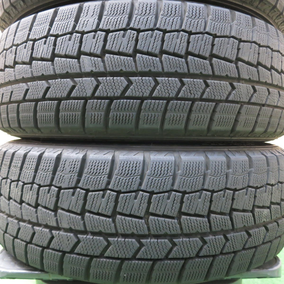 [送料無料]バリ溝！19年！キレイ！9.5分★スタッドレス 185/55R16 ダンロップ ウインターマックス WM02 ravrion selzer ラブリオン PCD100/4H★3070301イス