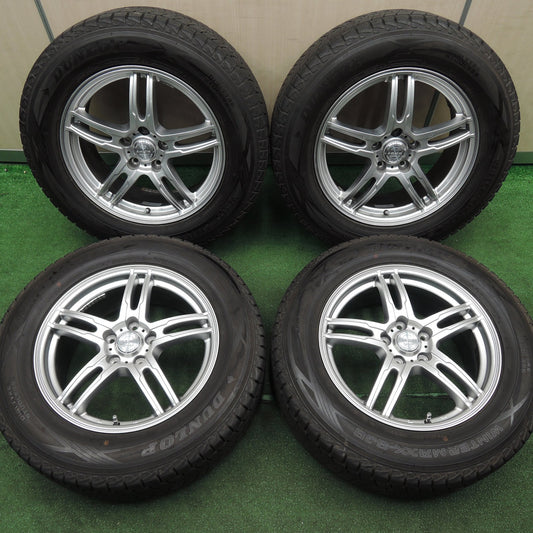 [送料無料]バリ溝！キレイ！9.5分★スタッドレス 225/65R17 ダンロップ ウインターマックス SJ8 ZACK Sport-5 MONZA ザック 17インチ PCD114.3/5H★3112301HAス