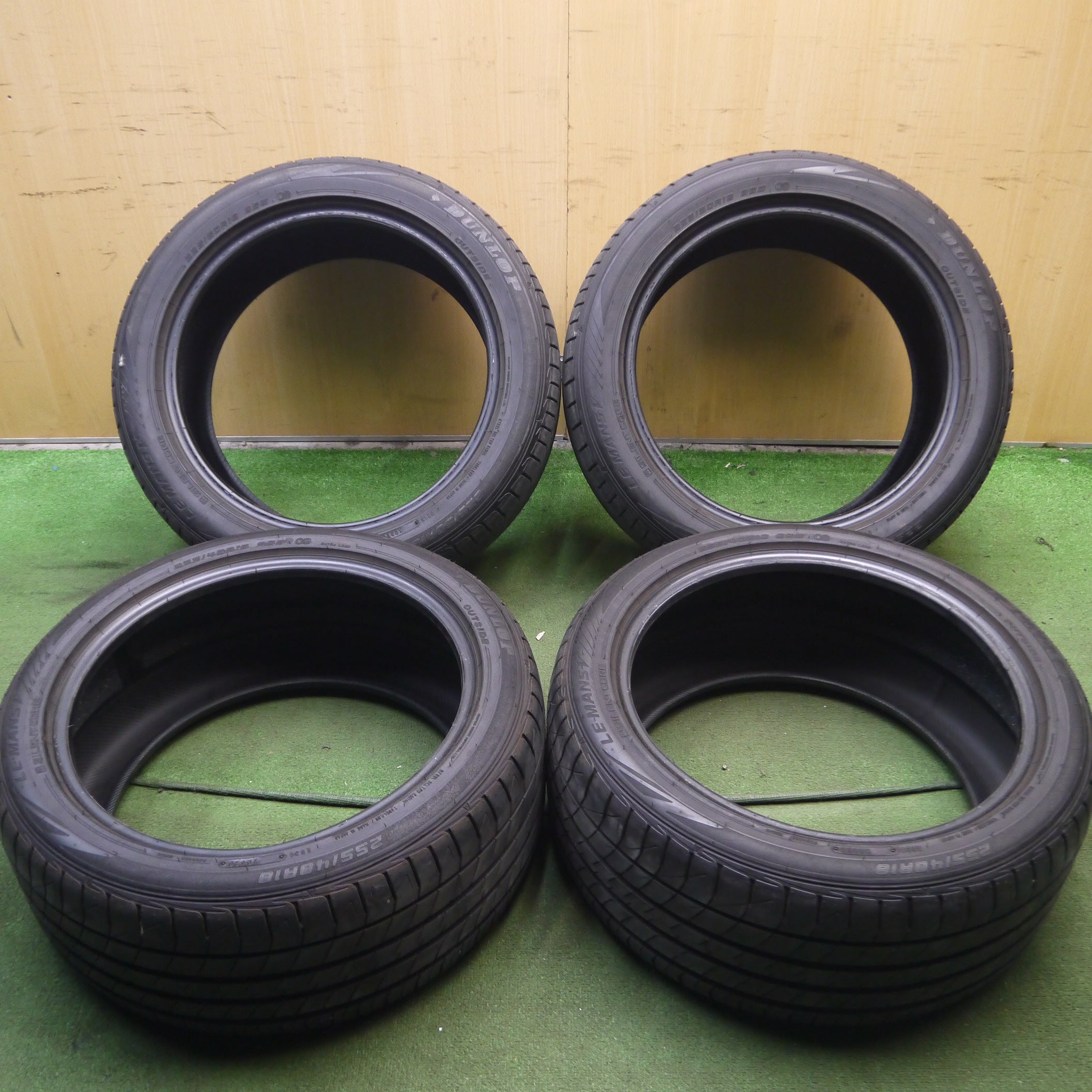 *送料無料*バリ溝！20年！9.5分★225/50R18 255/40R18 ダンロップ LE MANS V ルマン5 タイヤ 18インチ BMW  等★3122001Hノタ