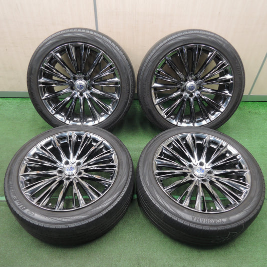 *送料無料* 4本価格★RAYS VERSUS STRATAGIA VOUGE 245/45R19 ヨコハマ ブルーアース RV-02 レイズ ベルサス 19インチ PCD114.3/5H★4022601NJノ