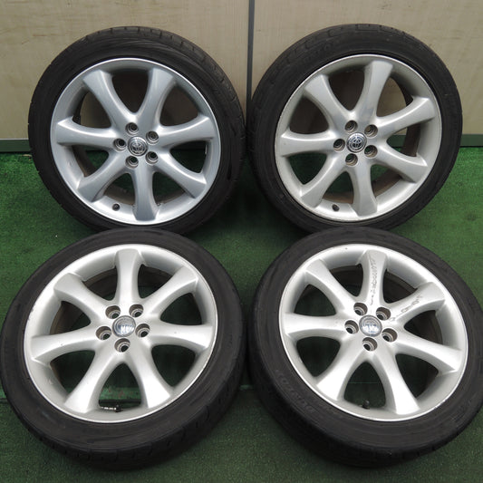 *送料無料* バリ溝！20年！9.5分★トヨタ ウィッシュ 純正 215/45R17 ダンロップ DIREZZA DZ101 DZ102 17インチ PCD100/5H★4020313HAノ