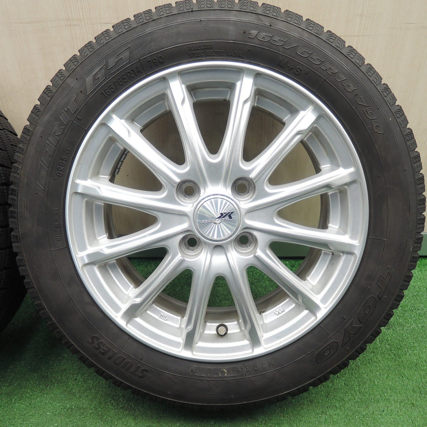 [送料無料] バリ溝！19年！9分★スタッドレス 165/65R14 トーヨー ガリット G5 ENCOUGAR エンクーガー 14インチ PCD100/4H★3112901NJス