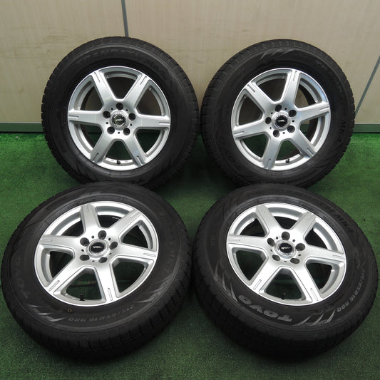 *送料無料*バリ溝！キレイ！9分★スタッドレス 215/65R16 トーヨー ウインター トランパス MK4α TOPRUN トップラン 16インチ PCD114.3/5H★3111307NJス