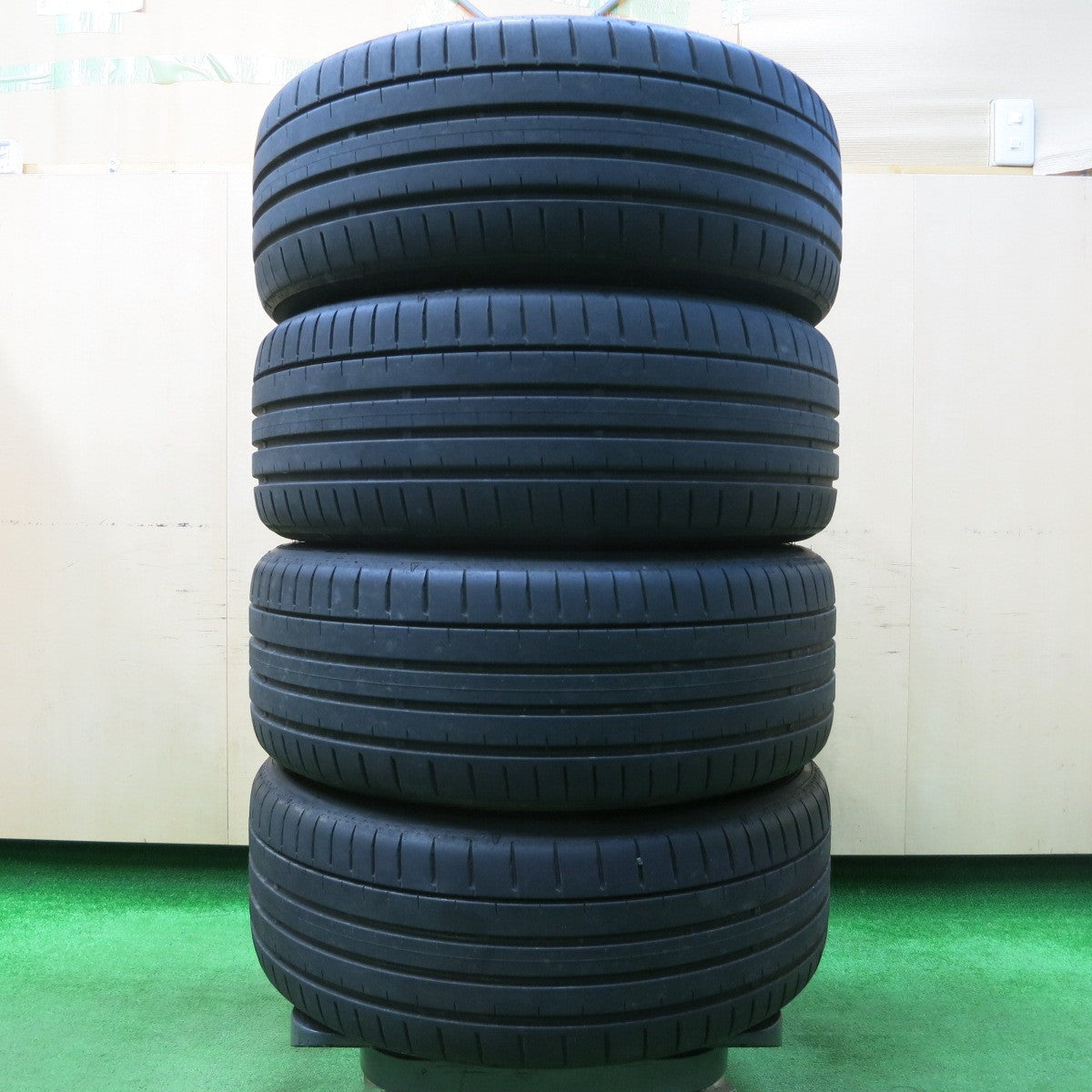 *送料無料* バリ溝！23年！キレイ！9分★Weds Sport SA-25R 215/45R17 ファルケン アゼニス FK520L 17インチ ウェッズスポーツ PCD100/5H★4021605イノ