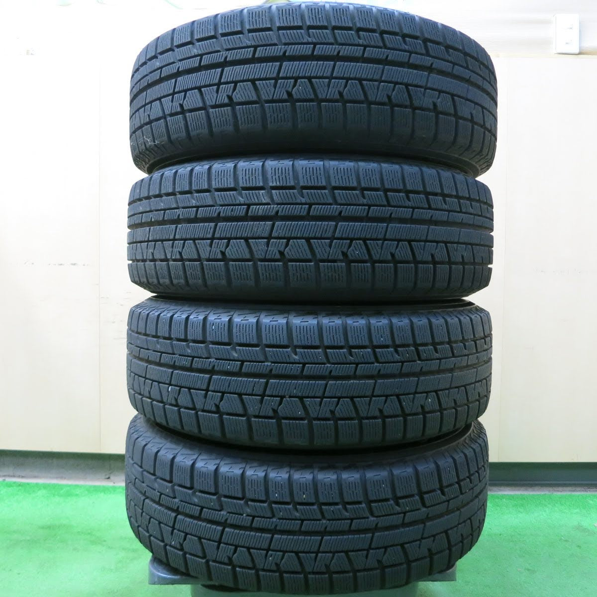 [送料無料]バリ溝！20年！キレイ！9.5分★スタッドレス 195/65R15 ヨコハマ アイスガード iG50 プラス MANARAY SPORT マナレイスポーツ PCD114.3/5H★3072004イス