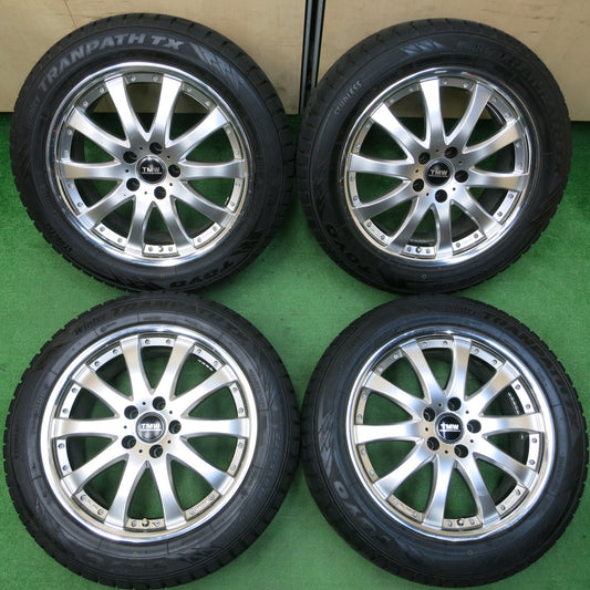 *送料無料*バリ溝！20年！9.5分以上★スタッドレス 225/55R18 トーヨー ウインター トランパス TX TMW TECNO MOTOR WORKS 18インチ PCD114.3/5H★3122504イス