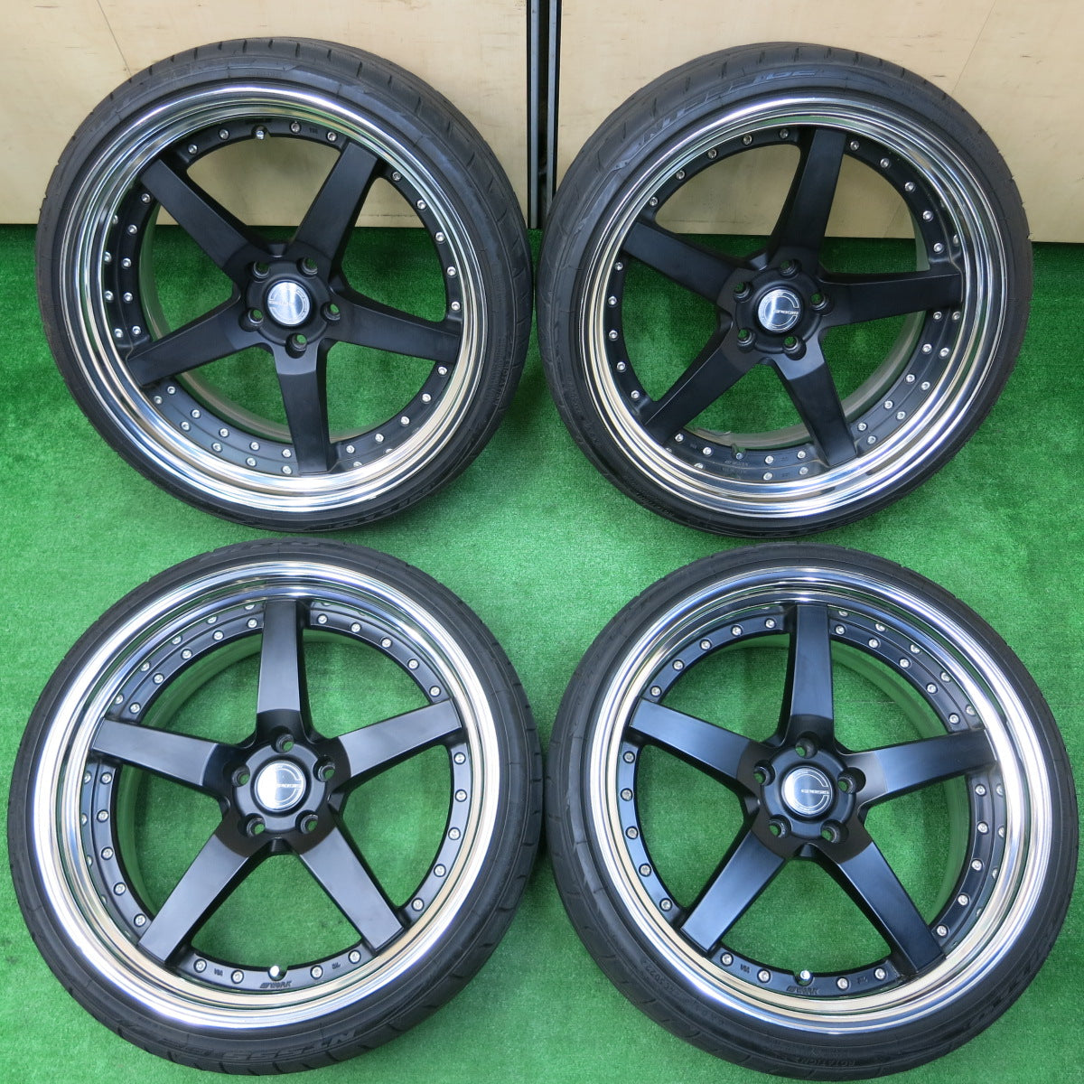 *送料無料*バリ溝！22年！キレイ！9.5分★WORK GNOSIS GR3-SR 255/30R21 ニットー NT555 G2 ワーク グノーシス 21インチ PCD120/5H レクサス 等★3111803イノ