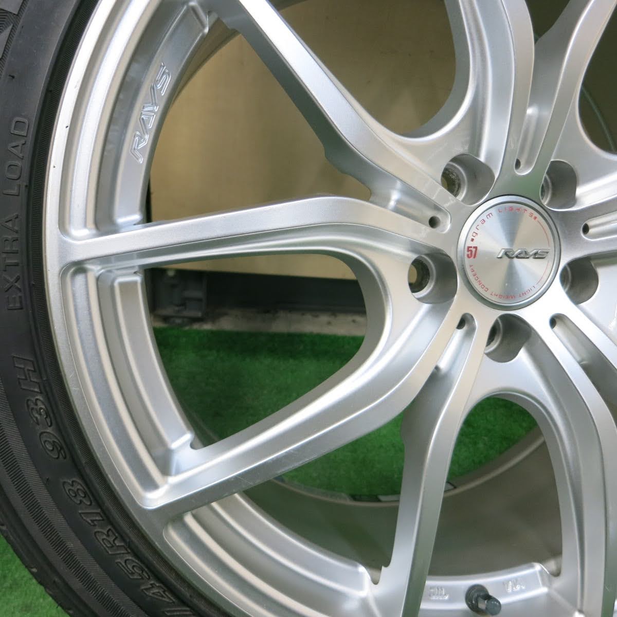 [送料無料]キレイ★RAYS 57FXX gram LIGHTS 215/45R18 ネクセン CP672 レイズ グラムライツ 18インチ PCD100/5H★3092103イノ