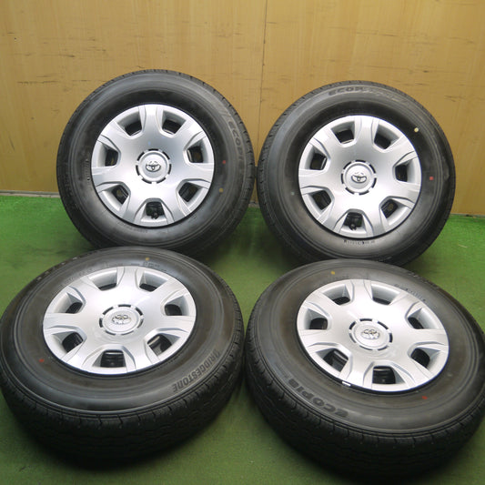 *送料無料*新車外し！23年★トヨタ 200系 ハイエース 純正 スチール 195/80R15 107/105N ブリヂストン エコピア RD613 PCD139.7/6H★4011503Hノ